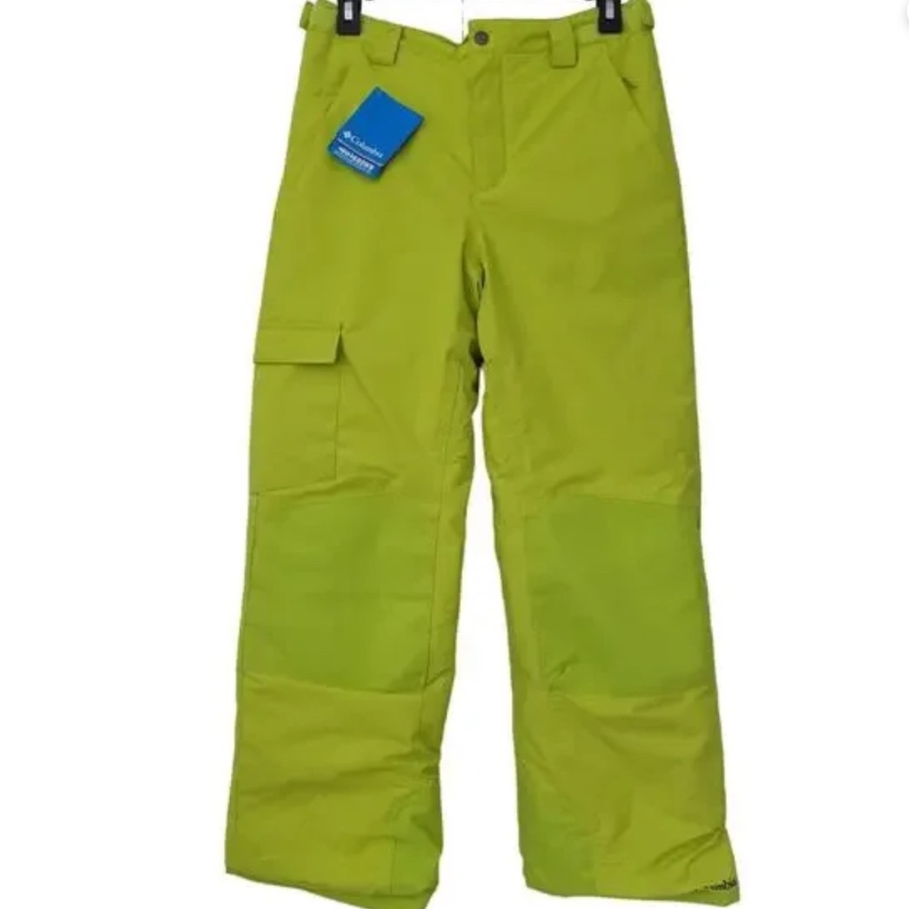 Columbia boys snowboard pant L  (lime green)